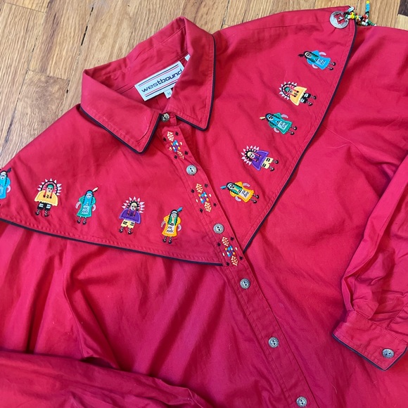 Westbound Tops - VTG Kachina Doll Shirt